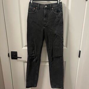 Abercrombie & Fitch Black/Gray Jeans